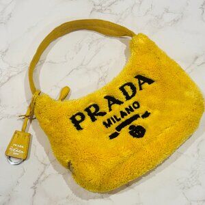 Yellow Fuzzy Prada Bag